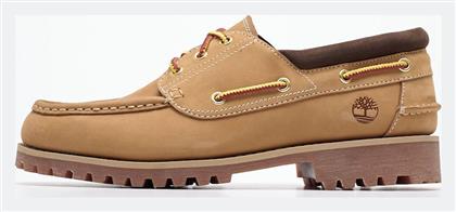 Timberland Δερμάτινα Ανδρικά Boat Shoes σε Κίτρινο Χρώμα από το Clodist