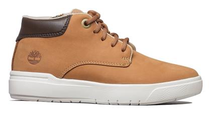 Timberland Δερμάτινα Παιδικά Μποτάκια με Κορδόνια Καφέ από το Spartoo