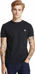 Timberland Dun River Ανδρικό T-shirt Κοντομάνικο Μαύρο από το Cosmos Sport