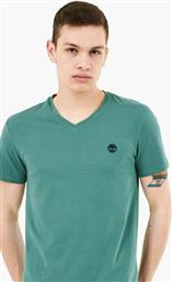 Timberland Dunstan River Ανδρικό T-shirt Πράσινο Μονόχρωμο