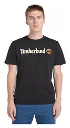 Timberland Linear Ανδρικό T-shirt Κοντομάνικο Black