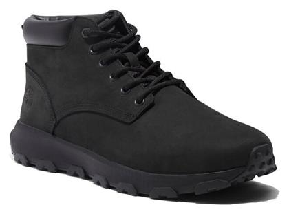 Timberland Mid Δερμάτινα Μαύρα Ανδρικά Μποτάκια από το CasualShoes