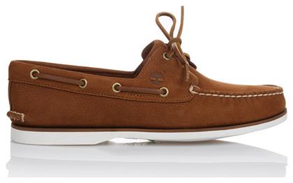 Timberland Suede Ανδρικά Boat Shoes σε Καφέ Χρώμα από το Clodist