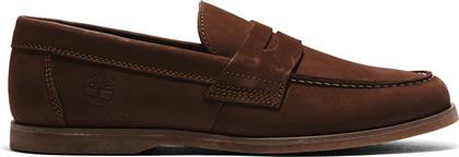 Timberland Suede Ανδρικά Boat Shoes σε Καφέ Χρώμα