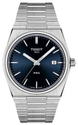 Tissot PRX Ρολόι Μπαταρίας με Ασημί Μεταλλικό Μπρασελέ από το Eleftheriou Online