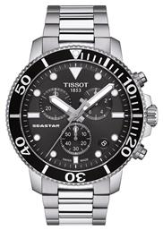 Tissot Seastar 1000 Ρολόι Χρονογράφος Μπαταρίας με Ασημί Μεταλλικό Μπρασελέ από το Eleftheriou Online