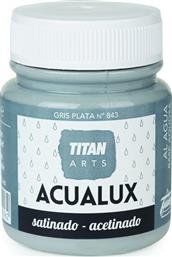 Titan Acualux Χρώμα Νερού Μεταλλικών Αποχρώσεων Gris Plata 843 100ml από το Esmarket