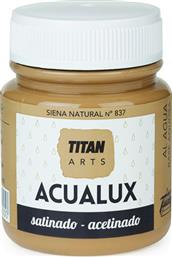 Titan Acualux Χρώμα Νερού Μεταλλικών Αποχρώσεων Siena Natural 837 100ml