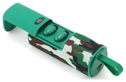 T&G TG807 Bluetooth 5W έως 10 ώρες Army Green