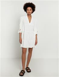 Toi&Moi Φόρεμα με Βολάν Λευκό από το Toi - Moi