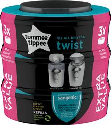 Tommee Tippee Ανταλλακτικές Σακούλες Κάδων για Πάνες Twist and Click 3τμχ από το Pharm24