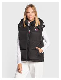 Tommy Hilfiger Alaska Κοντό Γυναικείο Αμάνικο Puffer Μπουφάν για Χειμώνα Μαύρο