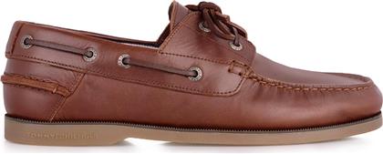 Tommy Hilfiger Ανδρικά Boat Shoes σε Καφέ Χρώμα
