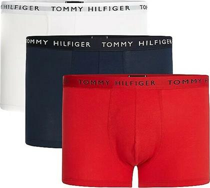 Tommy Hilfiger Ανδρικά Boxer White / Desert Sky / Primary Red Μονόχρωμα 3Pack