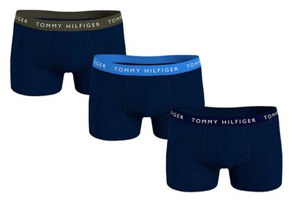 Tommy Hilfiger Ανδρικά Boxer Μπλε Μονόχρωμα 3Pack