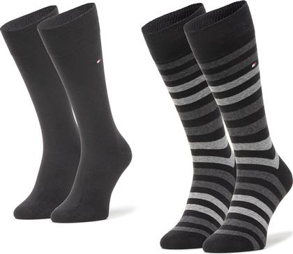 Tommy Hilfiger Ανδρικές Κάλτσες με Σχέδια Black / Grey 2Pack