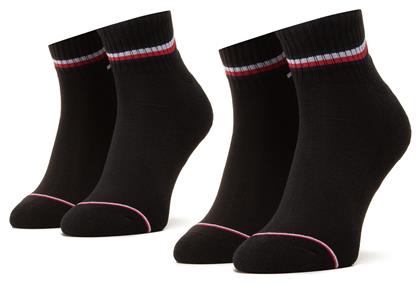 Tommy Hilfiger Ανδρικές Κάλτσες με Σχέδια Μαύρες 2Pack