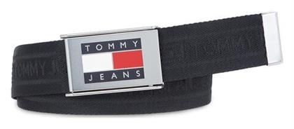 Tommy Hilfiger Ανδρική Ζώνη Υφασμάτινη Ιμάντας Μαύρη