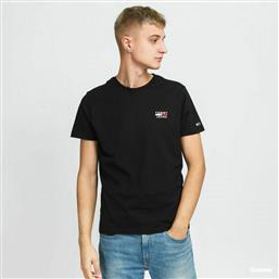 Tommy Hilfiger Ανδρικό T-shirt Μαύρο Μονόχρωμο