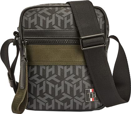 Tommy Hilfiger Coated Canvas Mini Reporter Black από το Brandbags