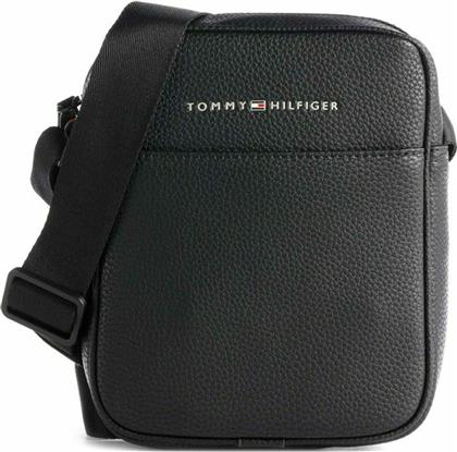 Tommy Hilfiger Essential Mini Reporter Ανδρική Τσάντα Ώμου / Χιαστί σε Μαύρο χρώμα από το Koolfly