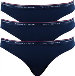 Tommy Hilfiger Γυναικεία Slip 3Pack Navy Μπλε