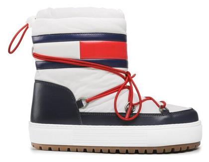 Tommy Hilfiger Γυναικείες Μπότες Χιονιού Λευκές