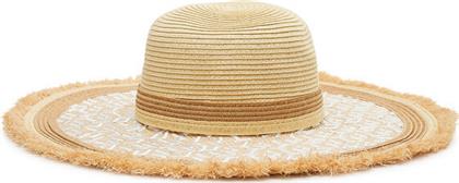Tommy Hilfiger Γυναικείο Ψάθινο Καπέλο Floppy Μπεζ από το MybrandShoes