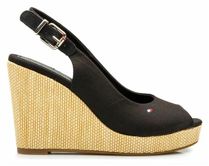 Tommy Hilfiger Iconic Elena Sling Back Καλοκαιρινές Γυναικείες Πλατφόρμες