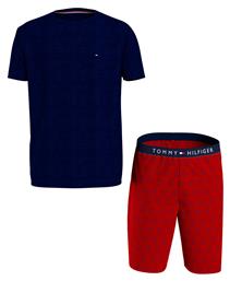 Tommy Hilfiger Καλοκαιρινή Ανδρική Πιτζάμα Βαμβακερή Red / Navy