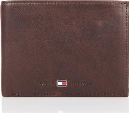 Tommy Hilfiger Leather Credit Card Δερμάτινο Ανδρικό Πορτοφόλι Καφέ από το Epapoutsia