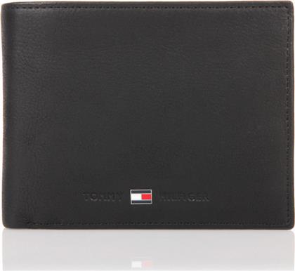 Tommy Hilfiger Leather Credit Card Δερμάτινο Ανδρικό Πορτοφόλι Μαύρο
