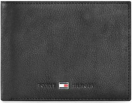 Tommy Hilfiger Leather Flap Δερμάτινο Ανδρικό Πορτοφόλι Μαύρο