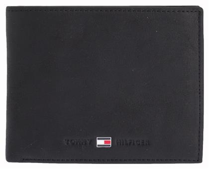 Tommy Hilfiger Leather Trifold Δερμάτινο Ανδρικό Πορτοφόλι Μαύρο από το Modivo