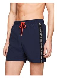 Tommy Hilfiger Logo Ανδρικό Μαγιό Βερμούδα Dark Night Navy