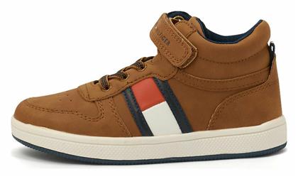 Tommy Hilfiger Παιδικά Sneakers High για Αγόρι Καφέ