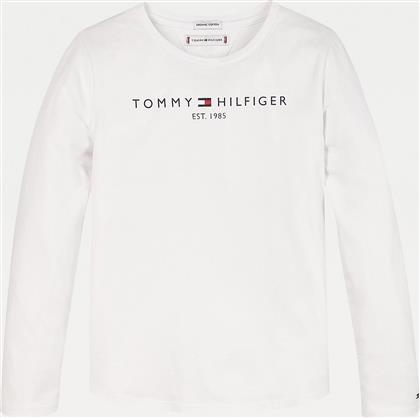 Tommy Hilfiger Παιδική Χειμερινή Μπλούζα Μακρυμάνικη Λευκή από το SportsFactory