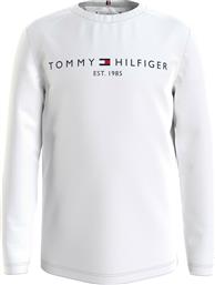 Tommy Hilfiger Παιδική Χειμερινή Μπλούζα Μακρυμάνικη Λευκή