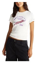 Tommy Hilfiger T-Shirt Εκρου, Μωβ, Πορτοκαλί