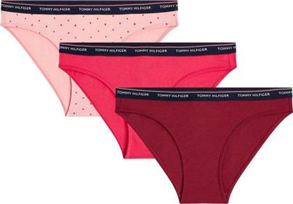 Tommy Hilfiger UW0UW01385-079 3Pack Pink/Fuksia/Bordeaux από το Cosmossport