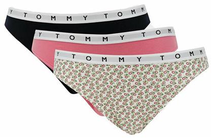 Tommy Hilfiger Βαμβακερά Γυναικεία Slip 3Pack Desert Sky/Ditsy Floral/Hamp Pink από το Zaboo