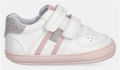 Tommy Hilfiger Βρεφικά Sneakers Αγκαλιάς Λευκά