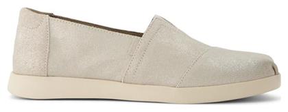 Toms Alpargata Suede Γυναικείες Εσπαντρίγιες σε Ασημί Χρώμα