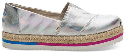 Toms Canvas Platform Υφασμάτινες Γυναικείες Εσπαντρίγιες Iridescent
