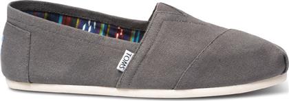 Toms Classic Alpargatas Υφασμάτινες Γυναικείες Εσπαντρίγιες Ash από το New Cult