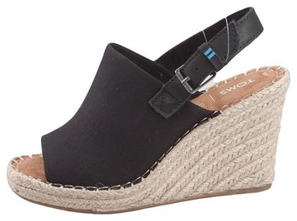 Toms Hemp Monica Καλοκαιρινές Γυναικείες Πλατφόρμες Μαύρες από το Z-mall