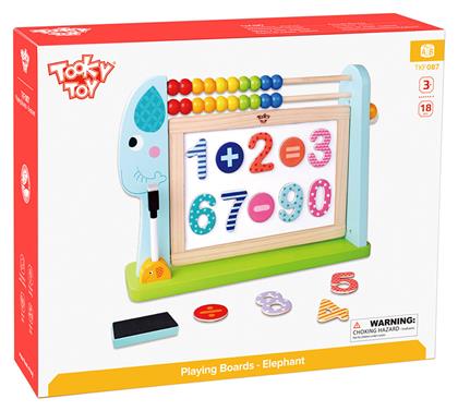 Tooky Toys Πίνακας Μαγνητικός / Μαυροπίνακας με Αριθμητική Elephant