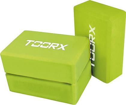 Toorx AHF-025 Yoga Τουβλάκι Πράσινο 23x15x7.5cm με Διάμετρο 7.5cm από το Plus4u