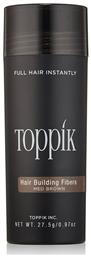 Toppik Ίνες Κάλυψης Αραίωσης Μαλλιών με Κερατίνη Hair Building Fibers Economy Medium Brown 12gr