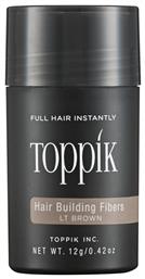 Toppik Ίνες Κάλυψης Αραίωσης Μαλλιών με Κερατίνη Hair Building Fibers Regular Light Brown 12gr